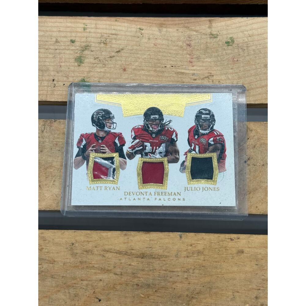 2016 Panini Flawless Atlanta Falcons Triple Patch Card